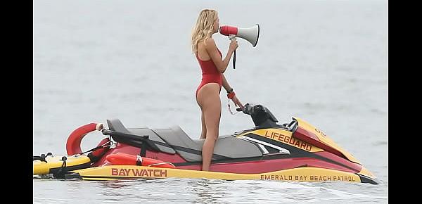  Kelly Rohrbach Swimsuit Candids on “Baywatch” Set in Georgia